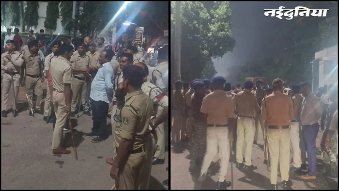 राजनांदगांव में गोवंश का कटा सिर मिलने पर बवाल, हिंदू संगठनों ने किया कोतवाली का घेराव, सर्विस रोड पर लगाया जाम