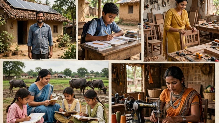 पीएम सूर्य घर से बिजली बिल जीरो, महतारी वंदन से सिलाई व्यवसाय, सरगुजा में सरकारी योजनाओं से बदली जिंदगी