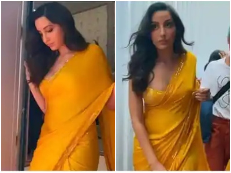 Yellow Silk Sarees New Collection 2022 Bollywood Latest Designer Saree For  Women party wear Trendy Fancy Stylist Saree Organza Digital Stylish New  model beautiful Traditional Saree for wedding Wear under 1000 rupees