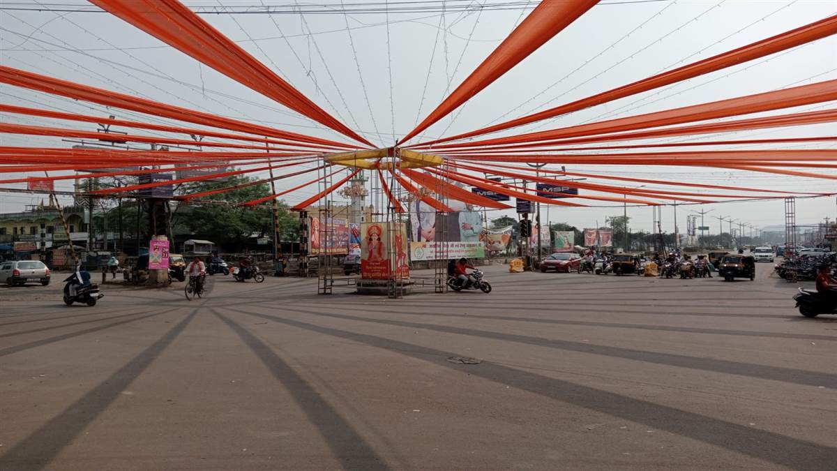 Korba News: भगवामय हुआ शहर, नववर्ष में दिखेगी भव्य भारत की झांकी