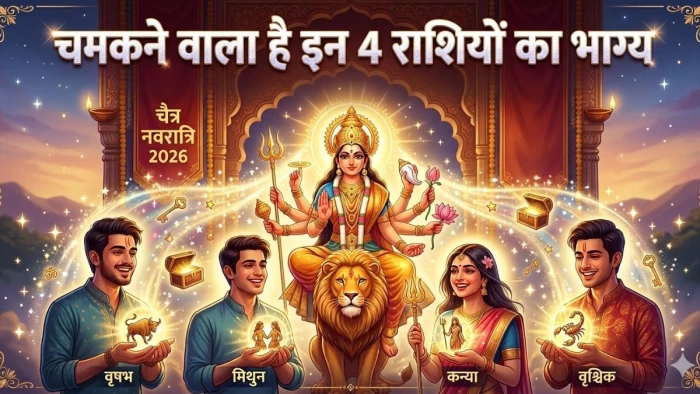 Chaitra Navratri 2026: चमकने वाला है इन 4 राशियों का भाग्य, नवरात्र पर करियर-धन लाभ के बन रहे शुभ संयोग
