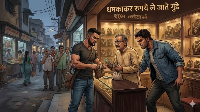 रतलाम सराफा में गुंडागर्दी: सट्टे की वसूली के लिए प्रतापगढ़ और इंदौर से आए बदमाश, व्यापारी से 50 लाख वसूलने की चर्चा