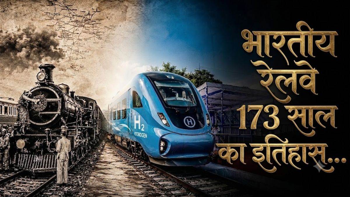 1853 से 2026 तक... कैसे स्टीम, डीजल और इलेक्ट्रिक से हाइड्रोजन युग में पहुंचा भारतीय रेलवे