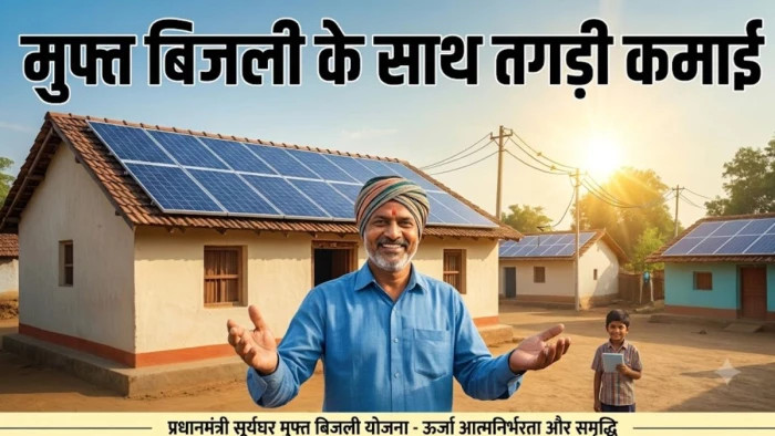 मुफ्त बिजली के साथ तगड़ी कमाई! पीएम सूर्यघर योजना से जीरो हुआ बिजली का बिल, बची यूनिट बेचकर बैंक खाते में आएंगे पैसे
