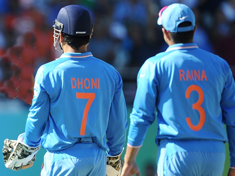 raina shirt number