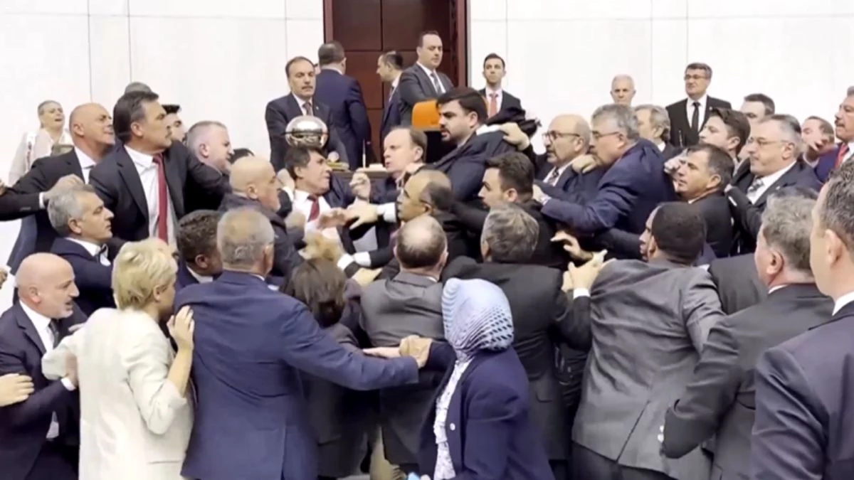 Turkiye Parliament Fight: तुर्किये की संसद में दे दना दन... सांसदों में जमकर चले लात-घूंसे, फर्श पर बिखरा खून, देखें वीडियो