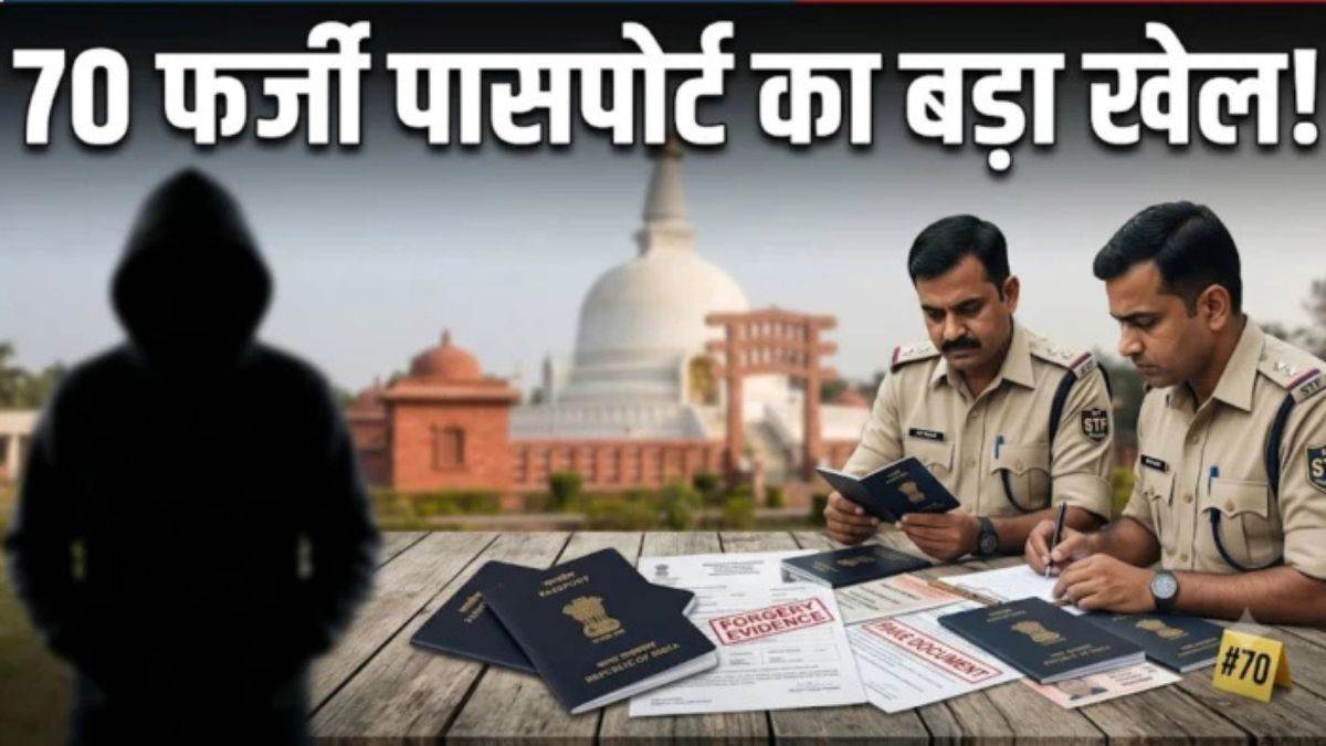 70 फर्जी पासपोर्ट मामले में STF की बड़ी कार्रवाई: भोपाल से 5वां आरोपी नसीम अख्तर गिरफ्तार