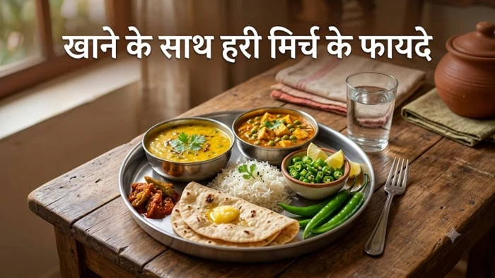 क्या आपको भी है भोजन के साथ हरी मिर्च खाने की आदत? सेहत पर होता है क्या असर
