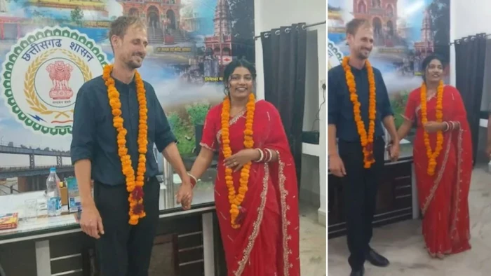 छत्तीसगढ़ के गांव की लड़की ने नीदरलैंड के युवक से की लव मैरिज, सात समंदर पार से आया दूल्हा, जांजगीर-कलेक्टर ऑफिस में हुई शादी
