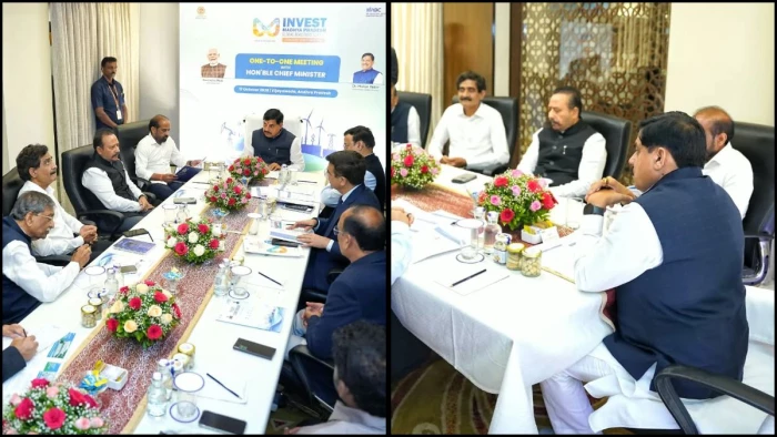 सीएम मोहन यादव ने आंध्र प्रदेश में की प्रमुख निवेशकों से भेंट, 2027 ग्लोबल इन्वेस्टर्स समिट के लिए दिया न्योता