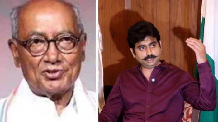देवास में भाजपा विधायक गायत्री राजे पवार के घर पहुंचे पूर्व मुख्यमंत्री दिग्विजय सिंह, चला अटकलों का दौर