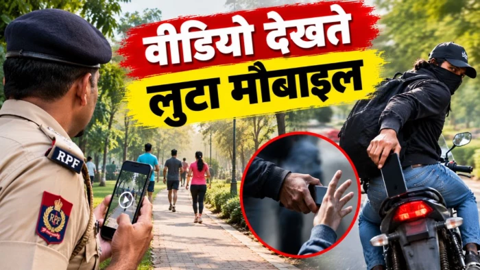 जबलपुर में वीडियो देखते हुए माॅर्निंग वाॅक पड़ी भारी, आरपीएफ के एएसआई से मोबाइल लूटा