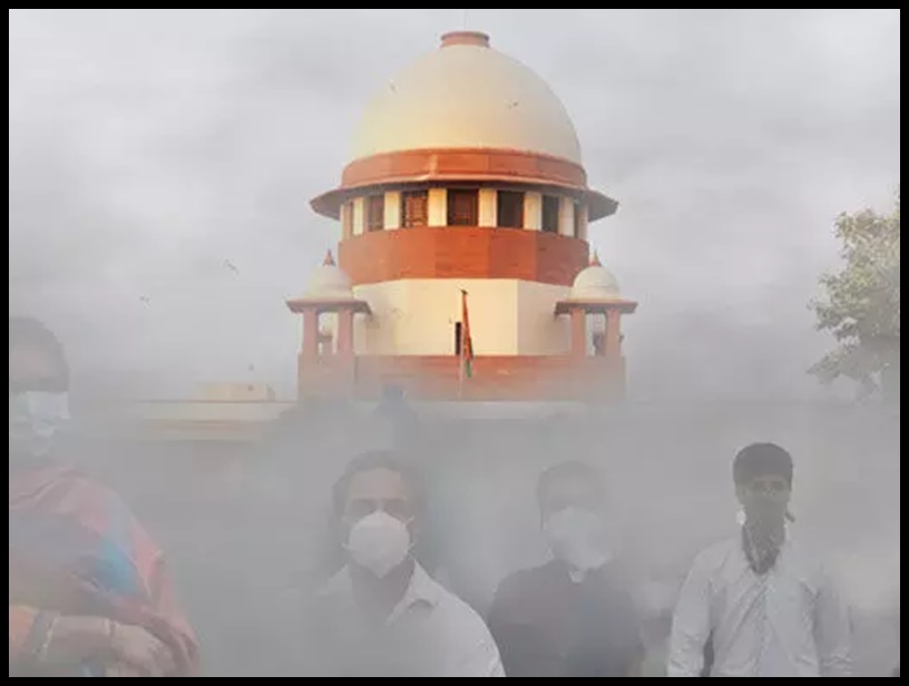 Delhi Air Pollution Supreme Court reprimanded if there was a ban then why  crackers were burnt it is easy to blame farmers