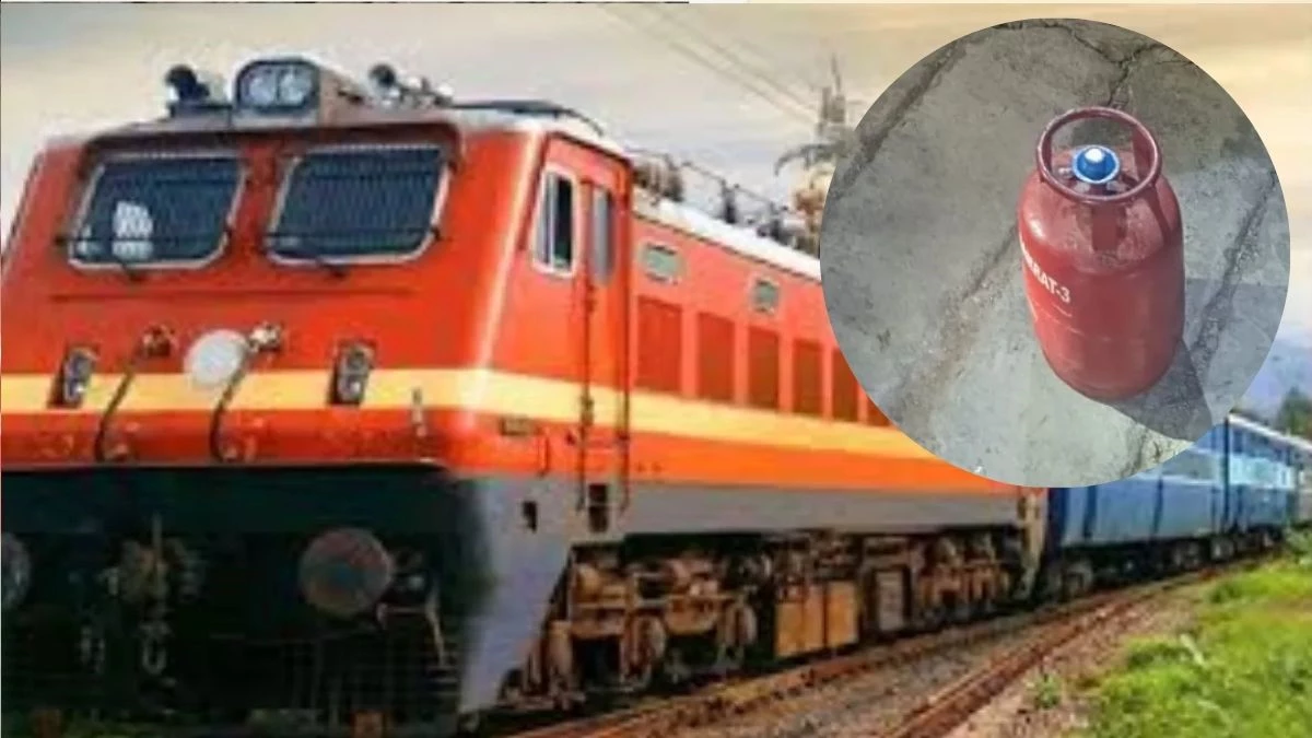 अलीगढ़ में रेल हादसा टला... रेलवे लाइन पर पड़ा मिला सिलेंडर, रोकी गई ट्रेन