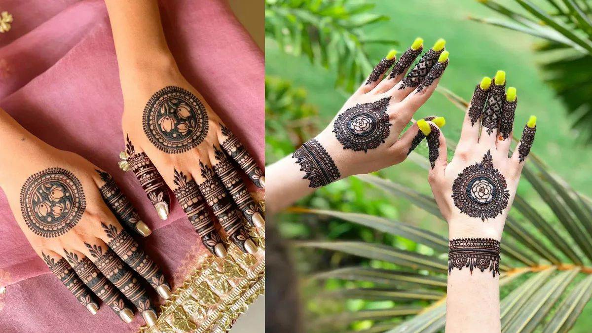 Simple And Fashionable Mehndi Design: रक्षा बंधन पर लगाएं ये ट्रेंडी मेहंदी  डिजाइन, कम समय में लगेगी हैंड फुल मेहंदी