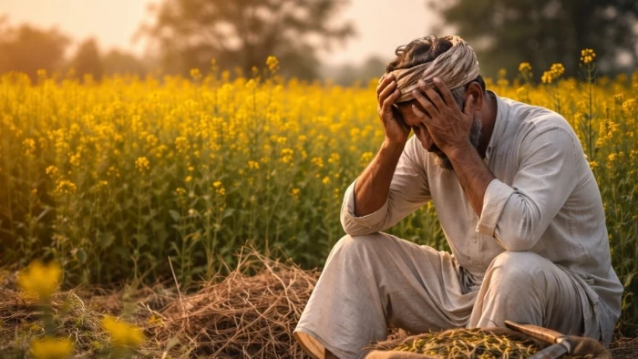 ग्वालियर-चंबल में सरसों पर मौसम की मार, उत्पादन में 25% तक गिरावट के आसार