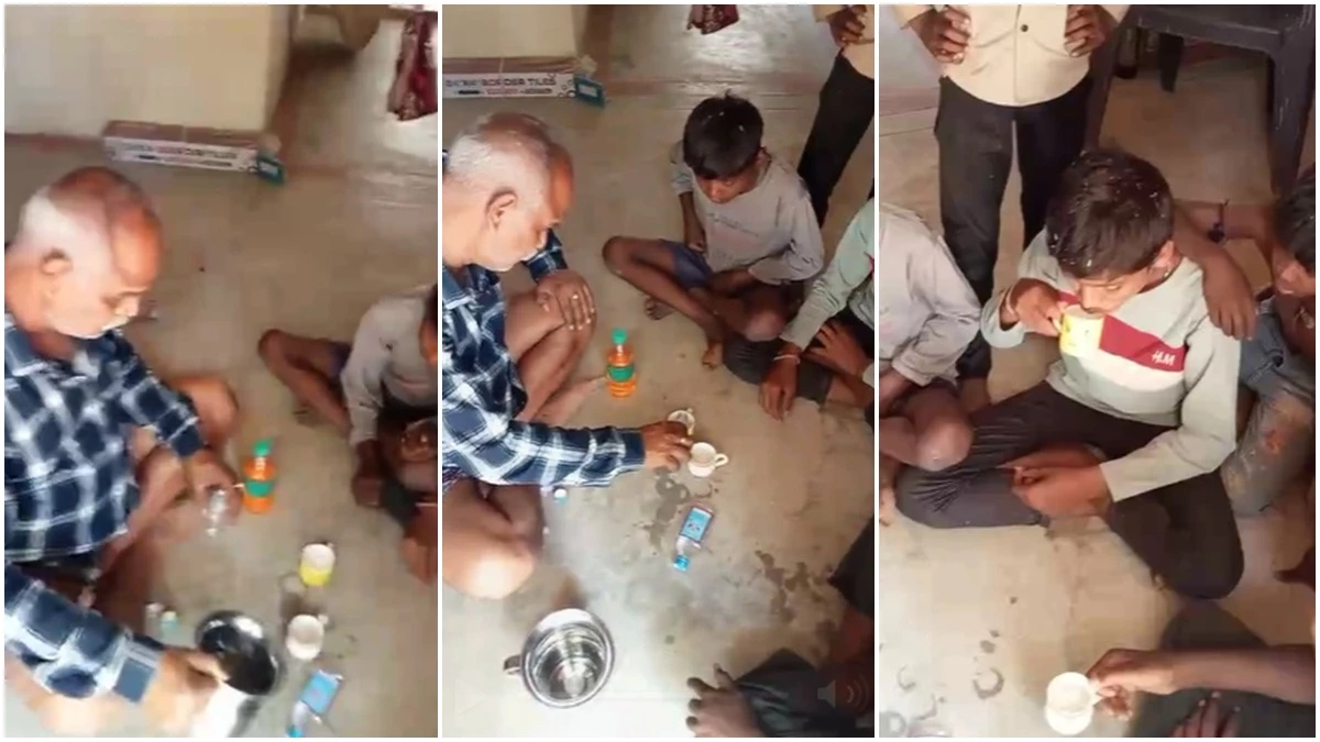 MP News : शिक्षक ने बच्चों को पिलाई शराब, शिक्षा व्यवस्था पर उठे सवाल, सस्पेंड, वीडियो वायरल... 2 18 04 2025 katni school video 2025418 181845