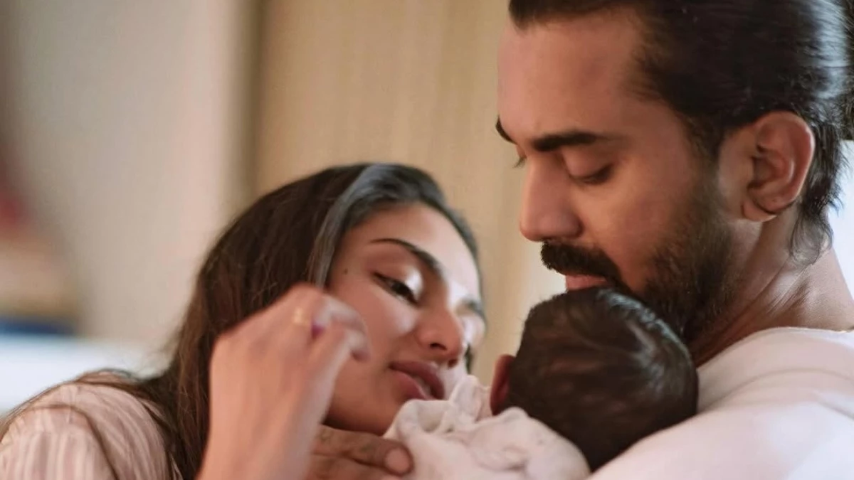 KL Rahul and Athiya Shetty shared the first glimpse of the daughter on the cricketer's birthday, named
