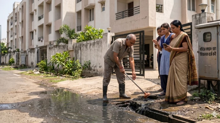 भोपाल में सीवेज समस्या से लोग परेशान, 50 दिन बाद भी 110 शिकायतों का नहीं हुआ समाधान