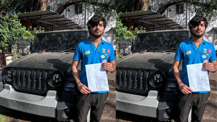 थार चालक का दुस्साहस... 7 दिन पहले बिना नंबर के पकड़ा, अब काली फिल्म और हूटर मिलने पर गाड़ी जब्त
