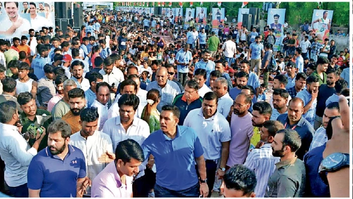 ग्वालियर में कांग्रेस के ओटीएफ मैराथन कार्यक्रम में हंगामा, इनाम न मिलने पर जीतू पटवारी के सामने लगे मुर्दाबाद के नारे