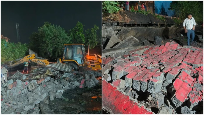 रायगढ़ के चिराइपानी में एक कंपनी के लेबर क्वाटर में दीवार गिरी, एक की मौत, दो गर्भवती समेत तीन घायल