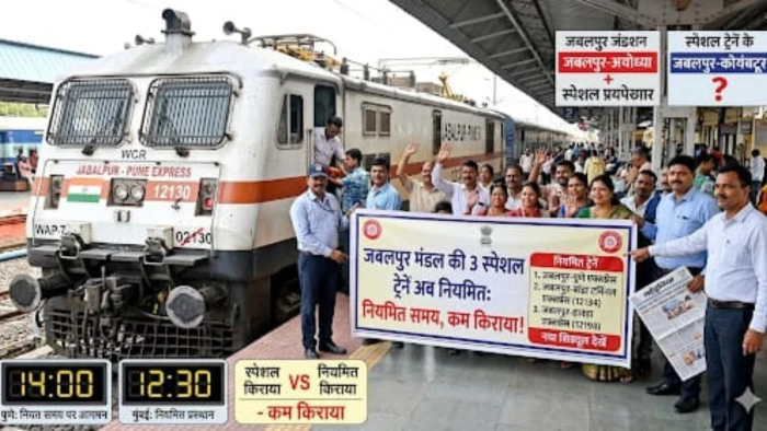 जबलपुर से तीन स्पेशल ट्रेनें हुईं नियमित, समय पर चलेंगी, किराया भी कम होगा, जानें क्या है नया शेड्यूल