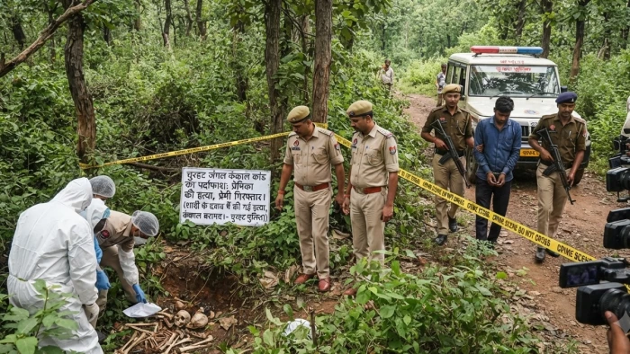 चुरहट के जंगल में मिले कंकाल की गुत्थी सुलझी: प्रेम प्रसंग में शादी के दबाव पर प्रेमी ने की हत्या, आरोपित गिरफ्तार