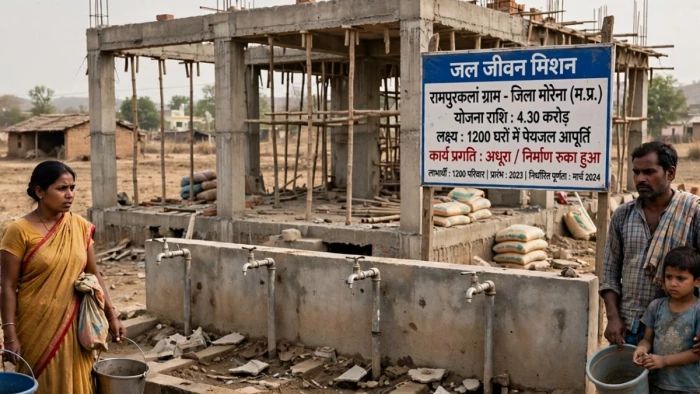 मुरैना में 12 साल से पानी का संकट, 4.30 करोड़ की योजना के बाद भी 3000 परिवारों को खरीदना पड़ रहा पीने का पानी
