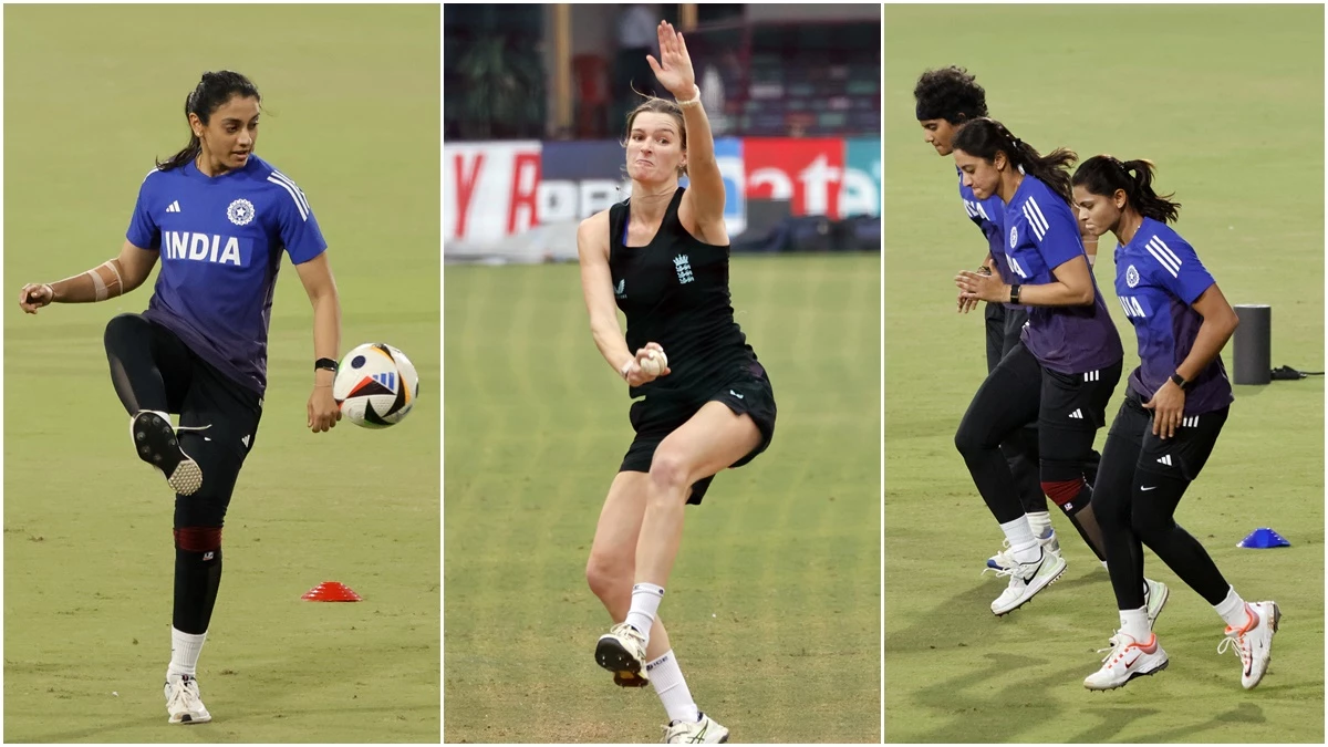 India vs England: इंदौर में मुकाबले से पहले भारत और इंग्लैंड की महिला क्रिकेट टीम ने मैदान में जमकर की तैयारी