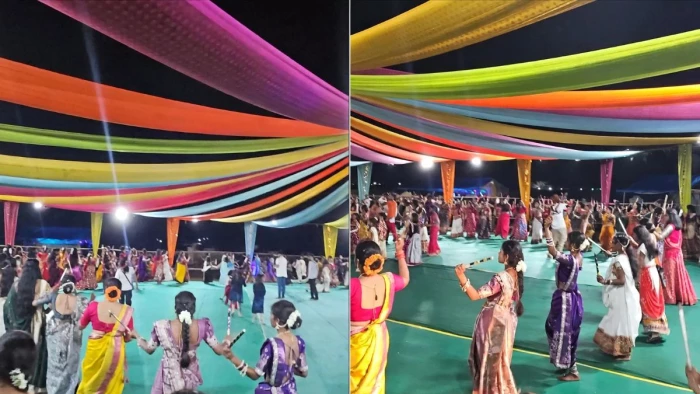 सुकमा में AK-47 थामने वाली महिला कमांडो डांडिया की धुन पर थिरकीं, SP की पहल पर पुलिस लाइन में गरबा का जश्न