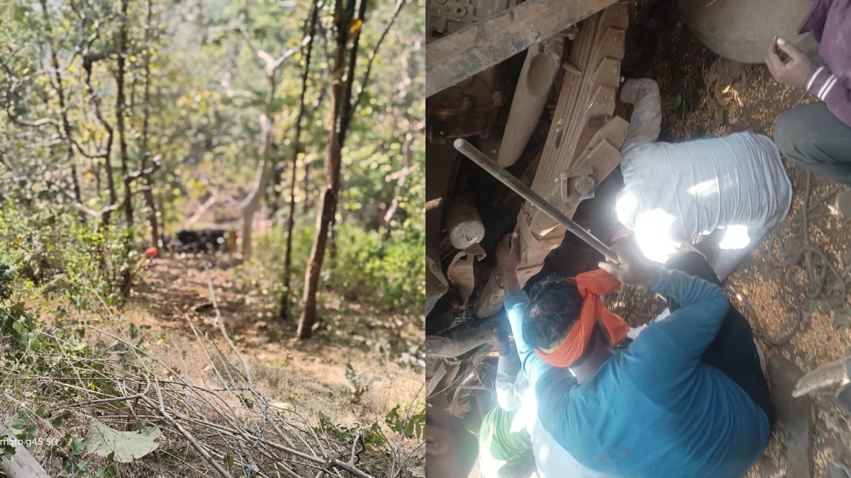 MP के सिल्लेवानी घाटी में 200 फीट नीचे 30 घंटे तक ट्रक के नीचे दबा रहा चालक, GPS ने बचाई जान