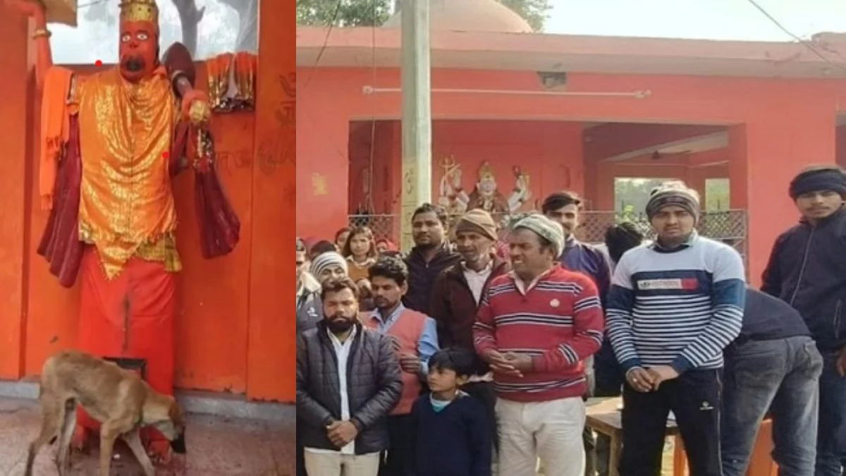 हनुमान जी की मूर्ति की परिक्रमा करने वाला कुत्ता दिल्ली के अस्पताल की ICU में भर्ती, मंदिर में जारी है हवन-पूजन