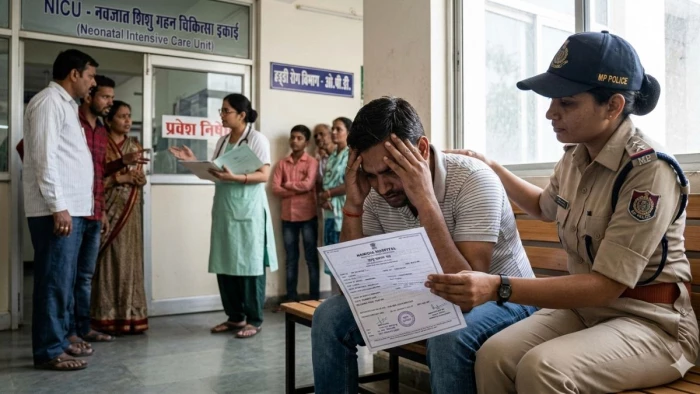 हमीदिया अस्पताल की बड़ी लापरवाही, नवजात को मृत बताकर दिया डेथ सर्टिफिकेट, शव लेने पहुंचे पिता ने देखा तो धड़क रहा था दिल