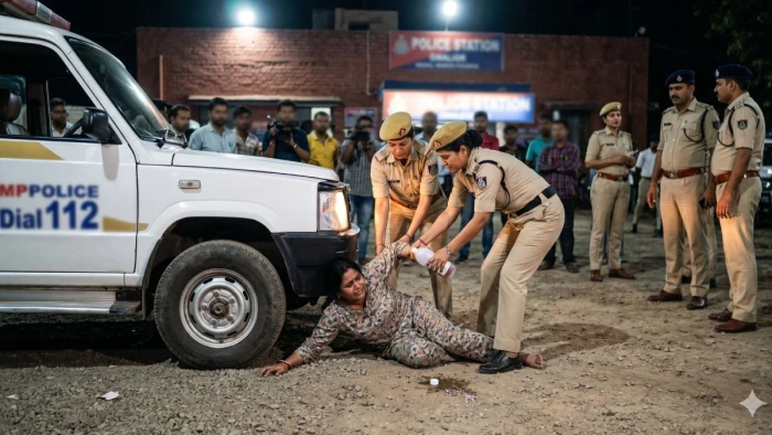 ग्वालियर में फर्जी लूट का राज खुला तो थाने में 'हाई-वोल्टेज ड्रामा', महिला ने ऑनलाइन मंगाई फिनाइल की बोतल,बोली- पीकर यहीं मरूंगी