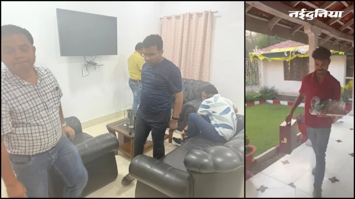 सरकारी रेस्ट हाउस में अफसर पी रहे थे शराब, अचानक पहुंच गए मंत्री, कोरबा का वीडियो वायरल