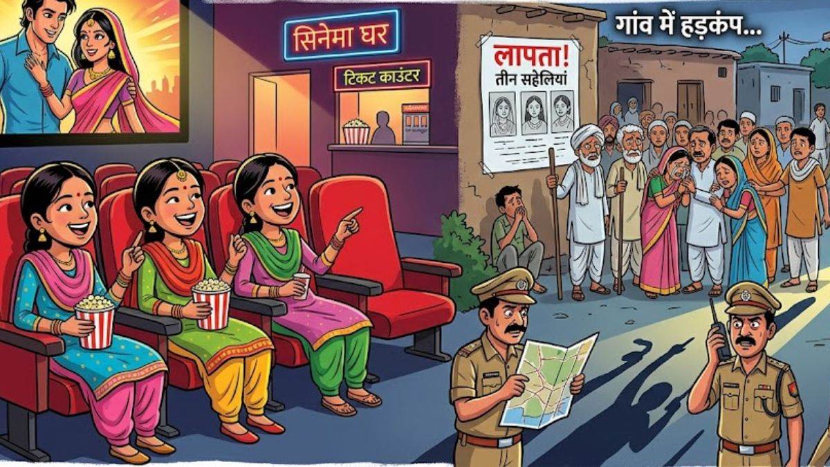 फिल्म देखने थिएटर पहुंचीं तीन सहेलियां, गांव में ‘लापता’ होने की खबर से मचा हड़कंप, घंटों तलाश करती रही यूपी पुलिस