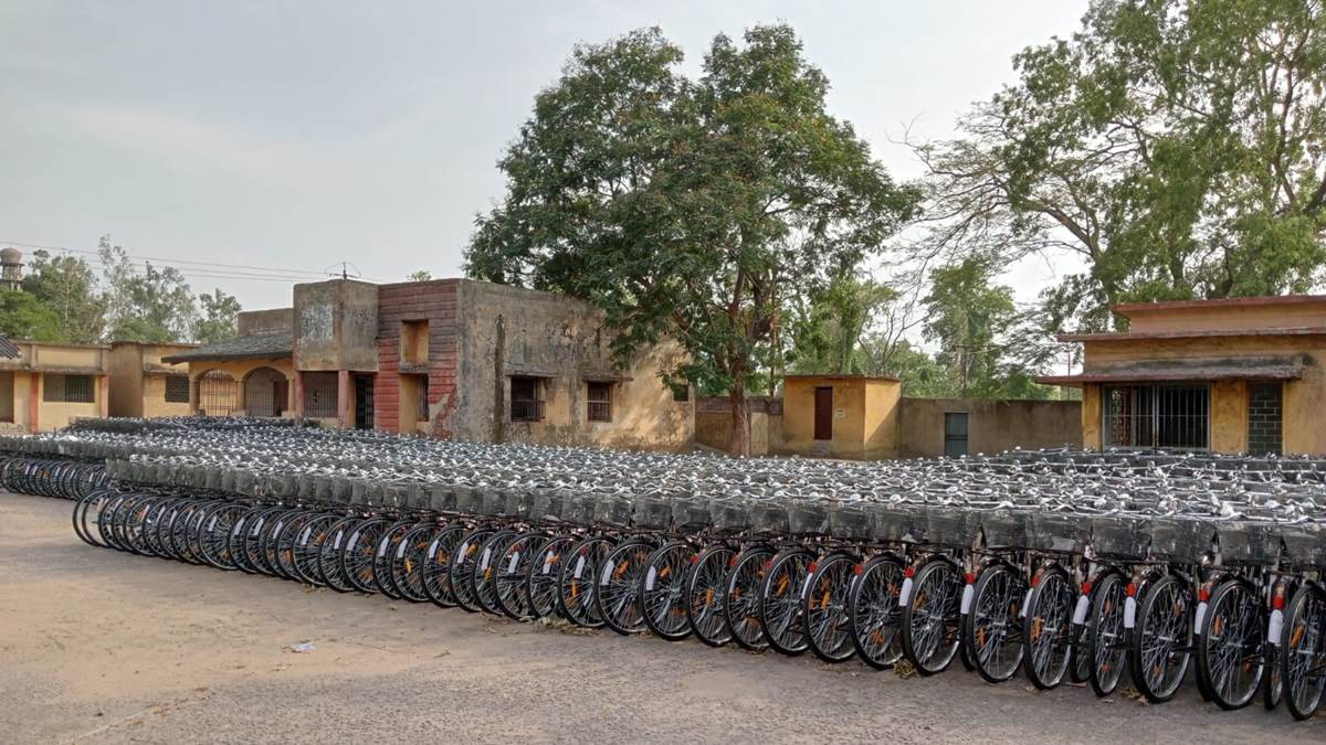 School cycle sales stand