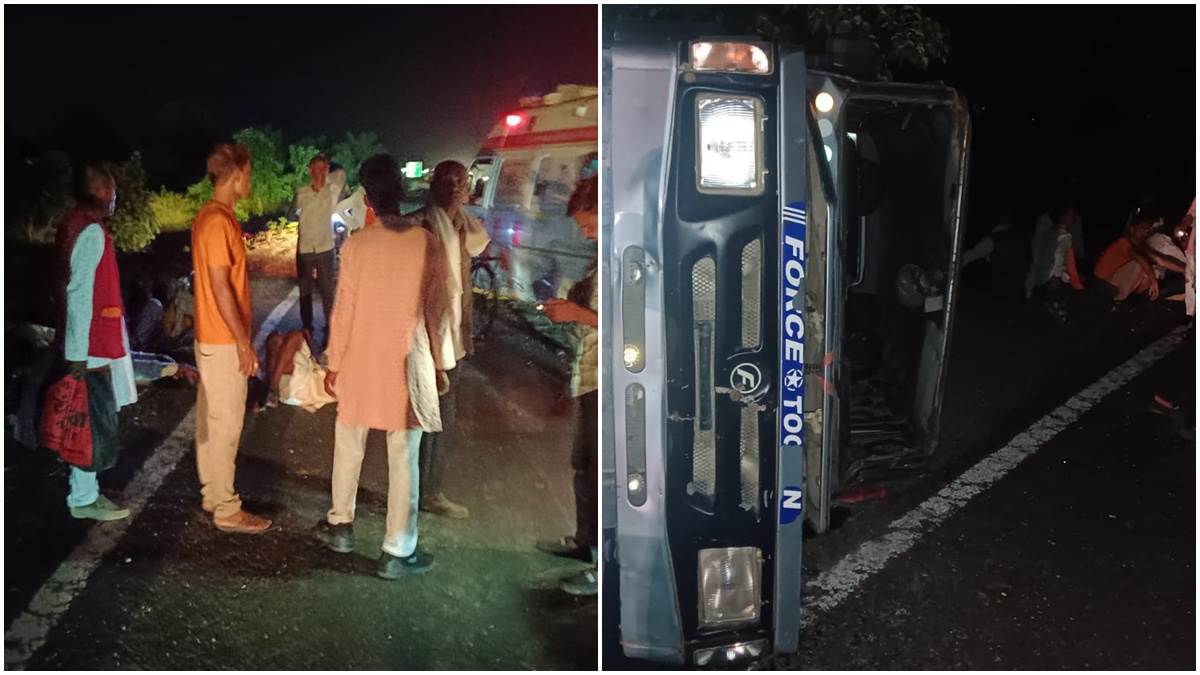 कटनी के स्लीमनाबाद में सगाई समारोह में जा रहे लोगों से भरा तूफान वाहन पलटा, एक दर्जन घायल