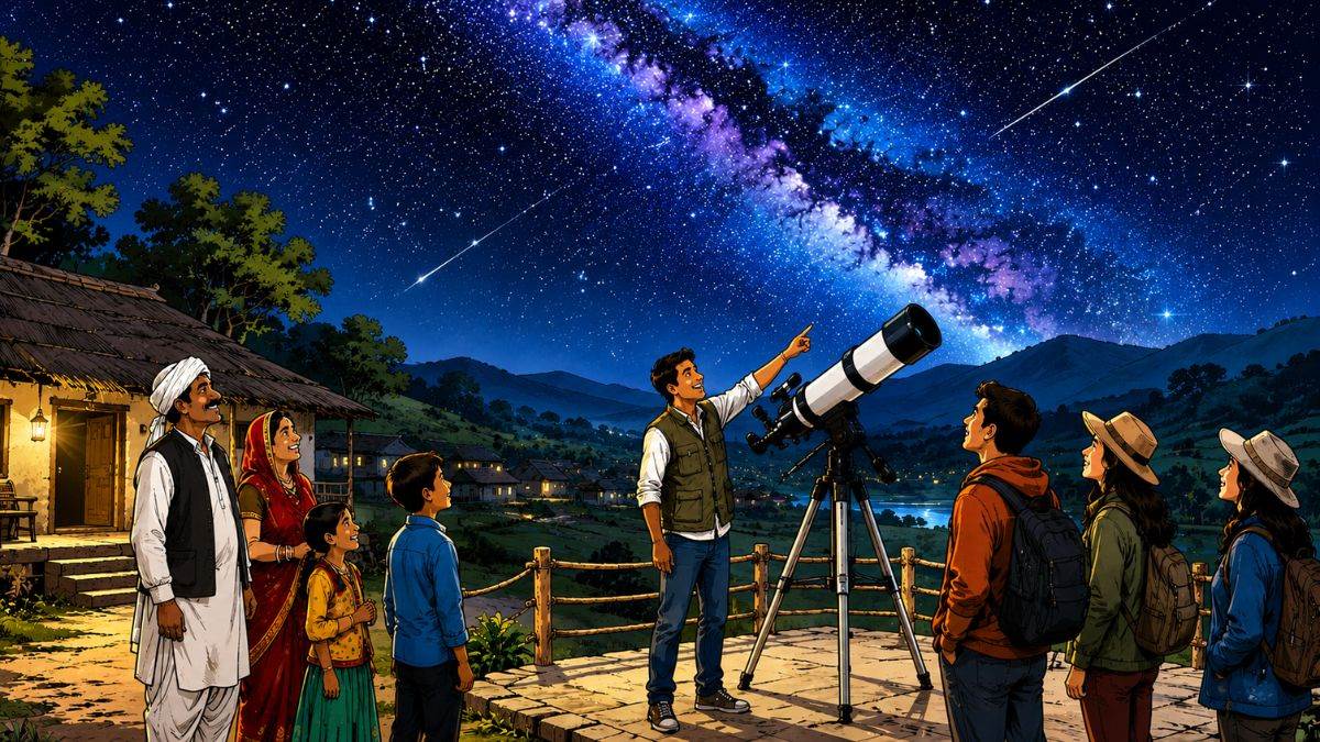 मप्र के गांवों से दिखेगी आकाशगंगा : पर्यटन विभाग शुरू कर रहा 'एस्ट्रो-टूरिज्म'; 6 गांवों में ₹6 करोड़ से लगेंगे टेलीस्कोप