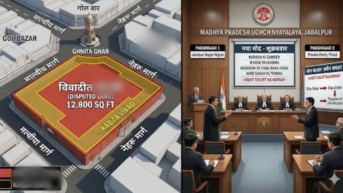 जबलपुर के गोलबाजार की 12,800 वर्गफुट भूमि पर हाई कोर्ट की नजर, निगम का दावा-लीज खत्म