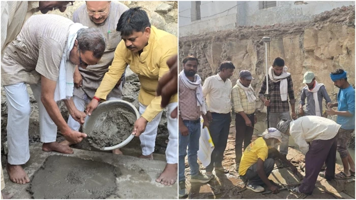श्रीधूनीवाले दादाजी दरबार : शुरू हुआ मंदिर निर्माण, गुरुपूर्णिमा से पहले पहला चरण पूरा करने का लक्ष्य