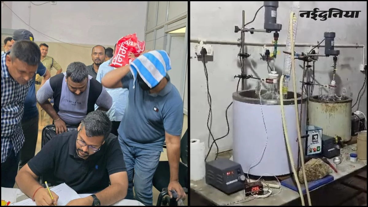 रतलाम में सेनिटाइजर बनाने वाली फैक्ट्री पर NCB का छापा, लैब में बना रहा था 'अल्प्राजोलम', दो गिरफ्तार