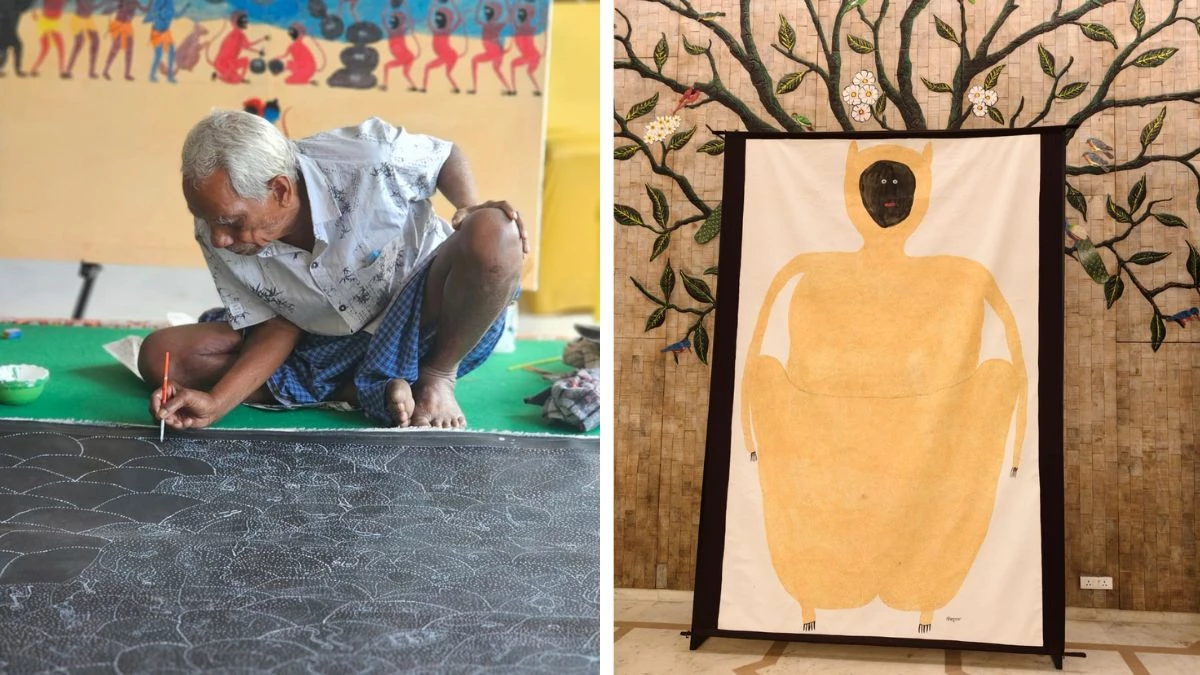 बस्तर के 'लंगूर राजा' का जयपुर में जलवा, आदिवासी कलाकार पिसाडूराम को मिला पेंटिंग के लिए ‘ओजस आर्ट अवार्ड’