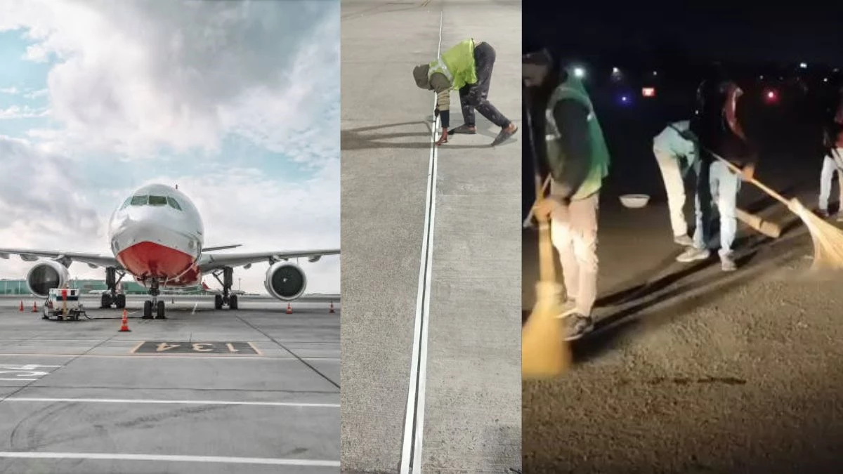 भोपाल एयरपोर्ट के रनवे पर हर दो महीने में जमा हो रहा 12 किलो रबर, न हटाएं तो लैंडिग के दौरान विमान हादसे का खतरा