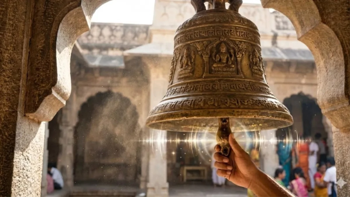 मंदिर में घंटी बजाना... परंपरा या विज्ञान? जानें इसके पीछे का गहरा अर्थ