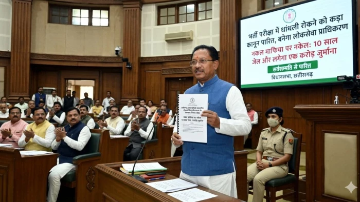 छत्तीसगढ़ में पेपर लीक किया तो 10 साल की जेल, नकल माफिया पर लगेगा 1 करोड़ का जुर्माना