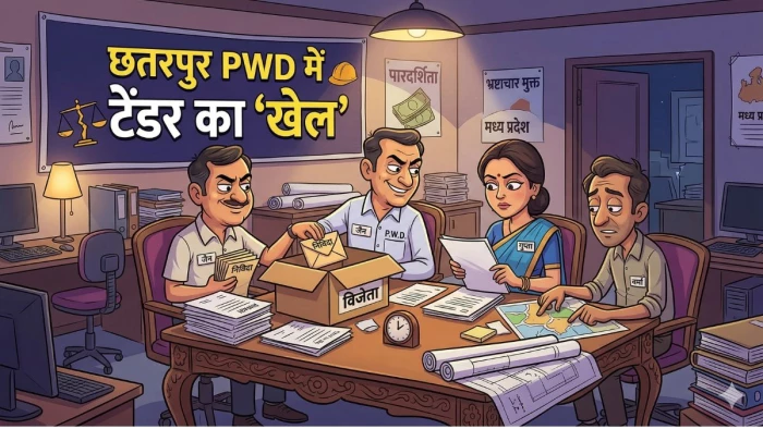 छतरपुर PWD में टेंडर का 'खेल'... जिस काम को 19 करोड़ में ठुकराया, उसी को 22 करोड़ में दिया, लगी 3 करोड़ की चपत