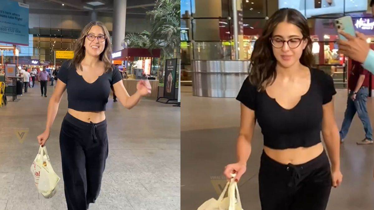 Sara Ali Khan पैपराजी को देख भागने लगीं सारा अली खान, लोगों ने किया