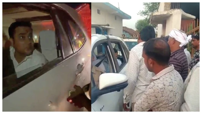 जबलपुर के कलेक्टर की कार कीचड़ में फंसी, खुली घटिया निर्माण की पोल, निगरानी पर सवाल